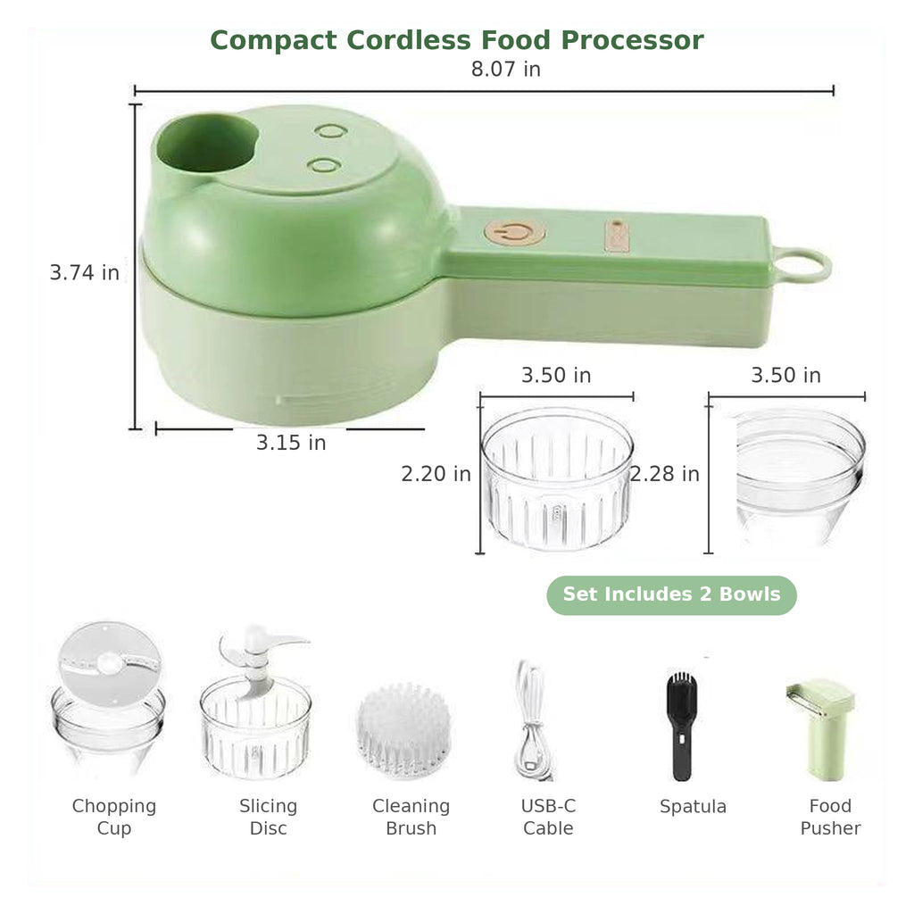 4-In-1 Electric Vegetable Cutter Set H529930