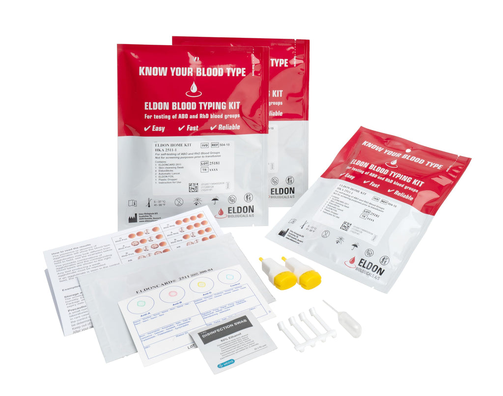 Blood Typing Kit 3 Test Pack Y973