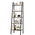 5-Tier Ladder Bookshelf with Metal Frame A6822