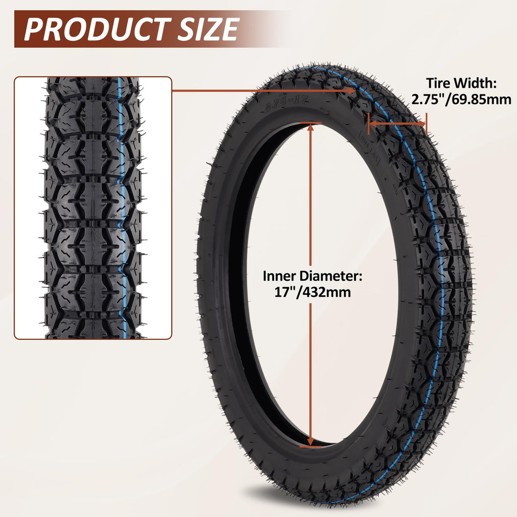 70/100-17 Tire and Inner Tube Set U6868