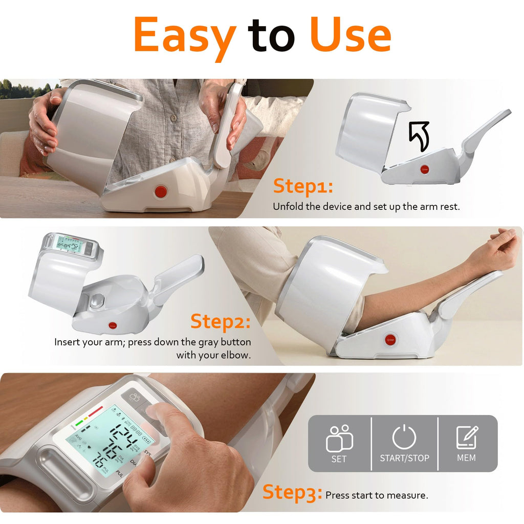 White Upper Arm Blood Pressure Monitor L825