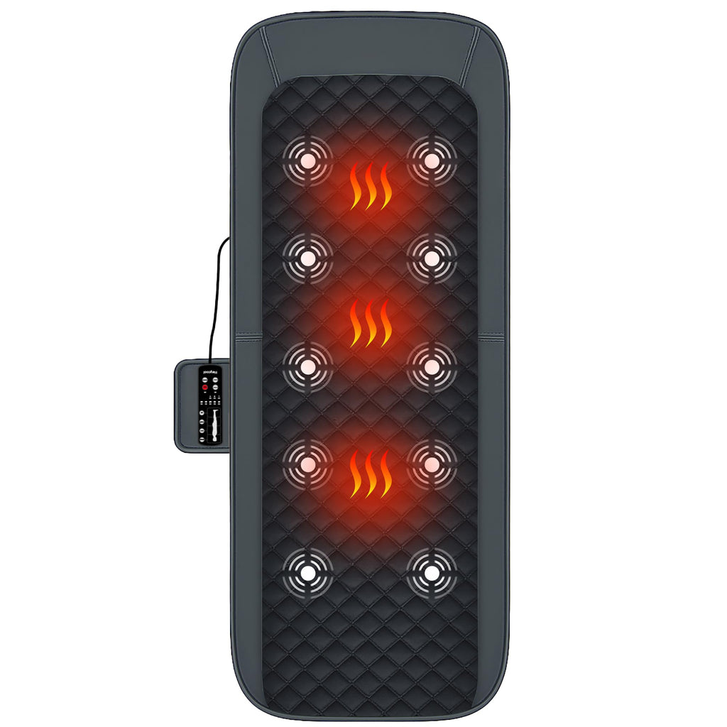 Full Body Massage Mat with Heat, 10-Motor Vibration Massage Pad, Foldable Memory Foam Y918038