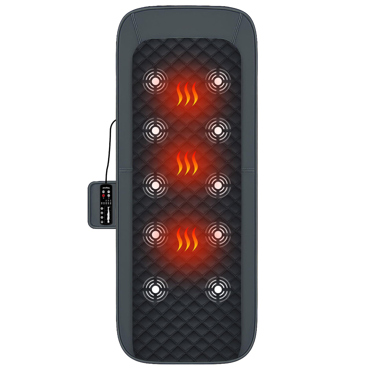 Full Body Massage Mat with Heat, 10-Motor Vibration Massage Pad, Foldable Memory Foam Y918038