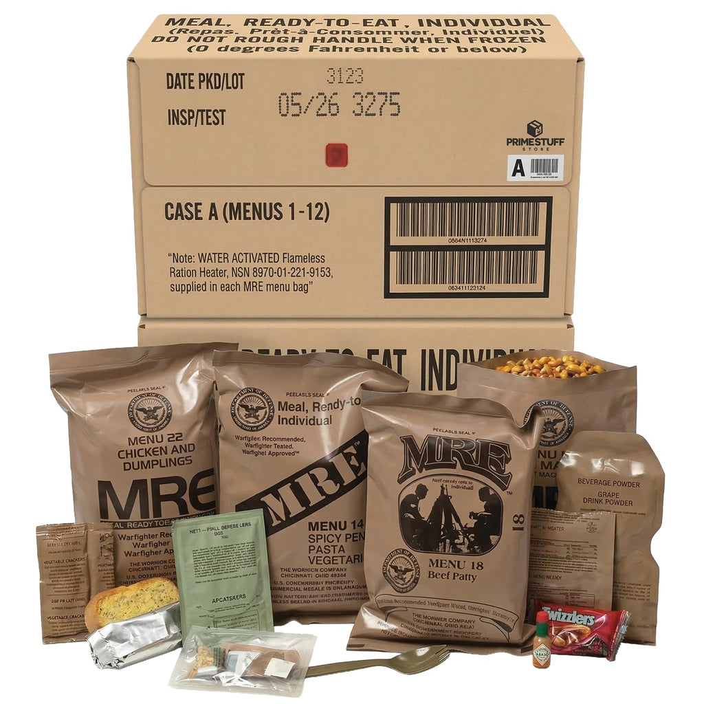 Meals Ready to Eat 12 packs with Flameless Heater H16817