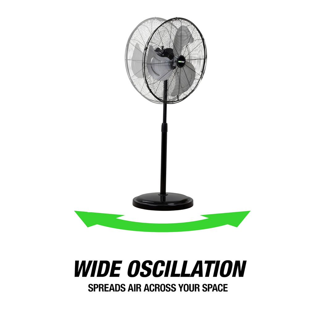 Adjustable 20 Inch Oscillating Pedestal Fan I2172