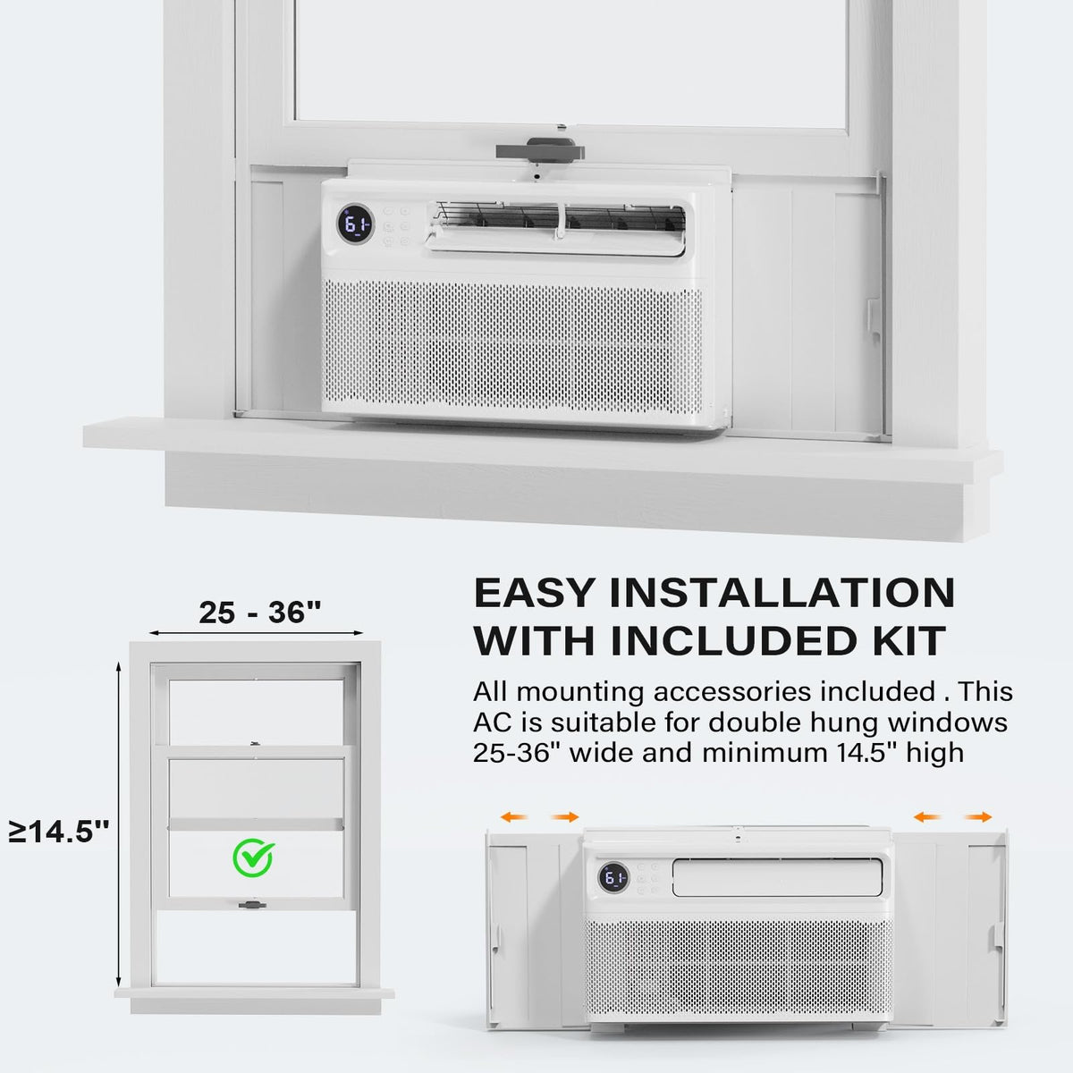 12000 BTU Inverter Window Air Conditioner with WIFI H30941