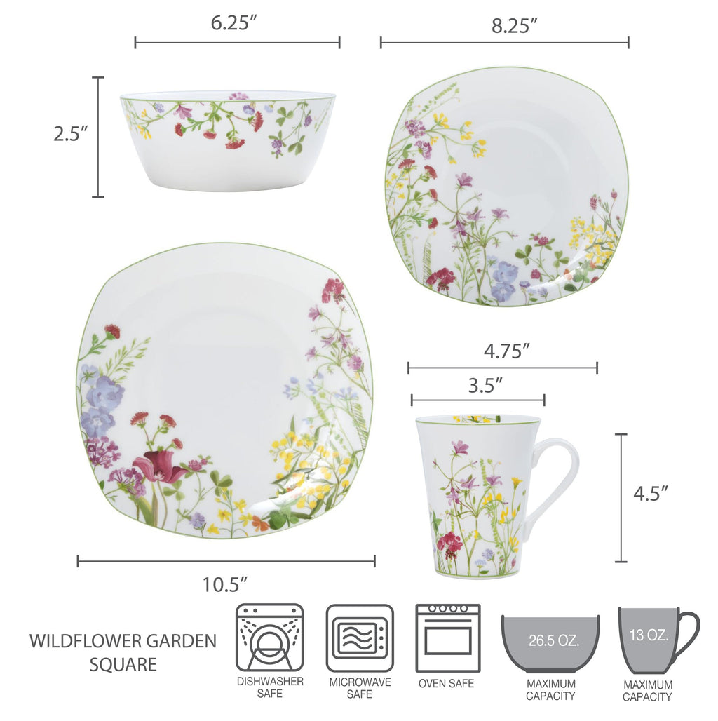 16-Piece Bone China Dinnerware Set Service for 4 M7470