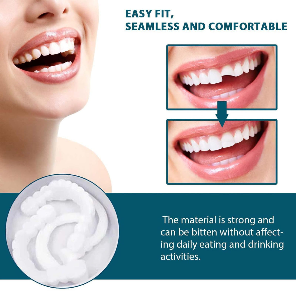 Clip on Veneers Silicone Kit for Both Upper and Lower (3Set) S3403
