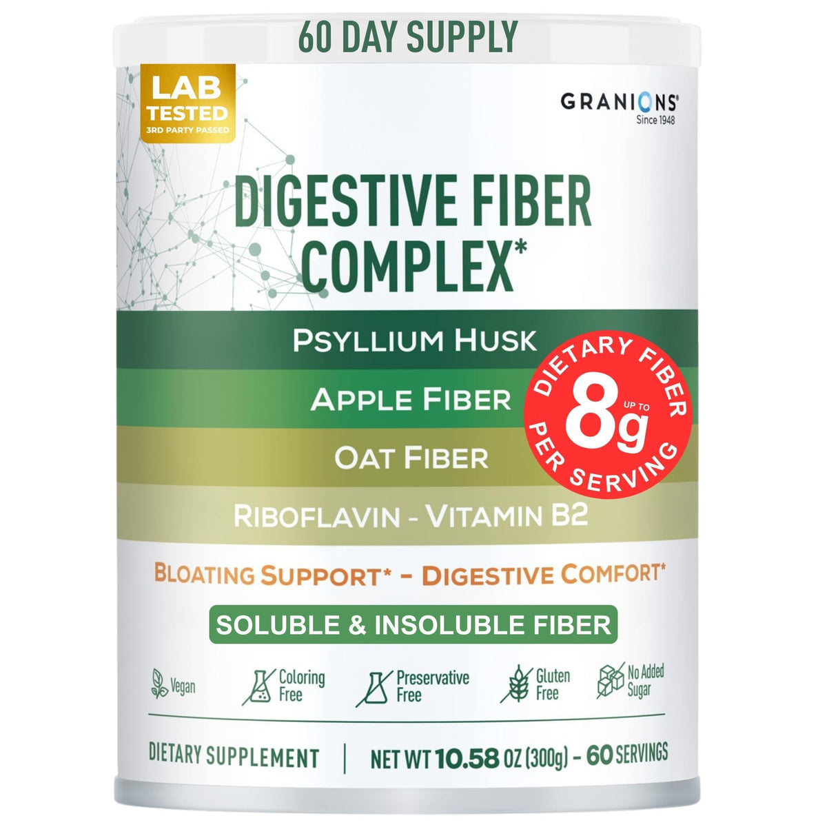 Psyllium Husk Powder 4in1 Digestive Fiber Supplement W22929