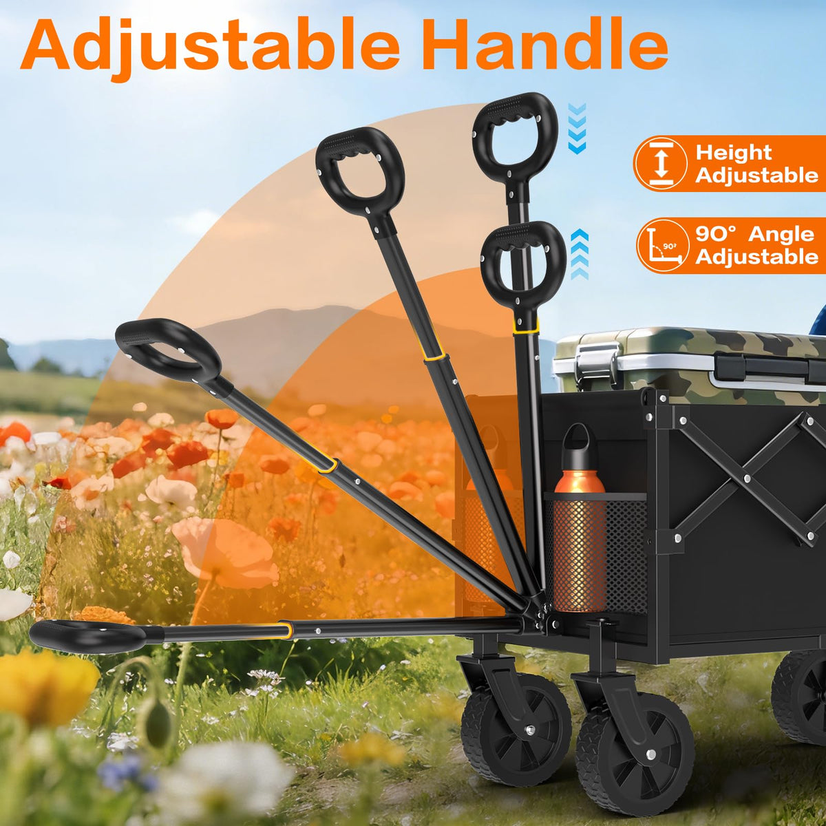 Foldable Heavy Duty Wagon with Wheels R868923