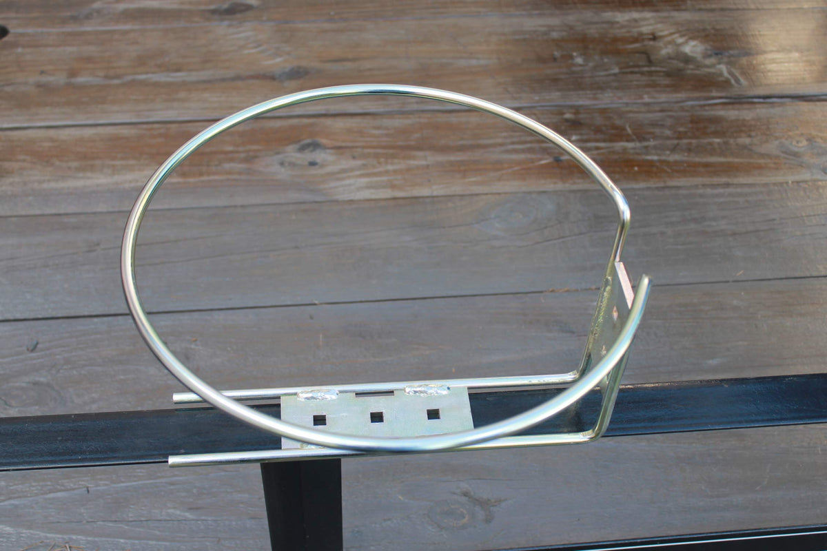5 Gallon Round Gas Can Holder with Locking Trailer Rack Mount Bracket Kit I505