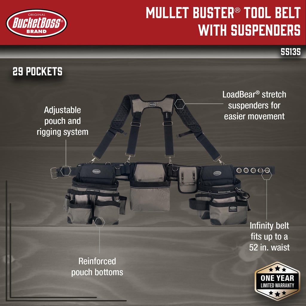 3 Bag Tool Belt with Suspenders J886