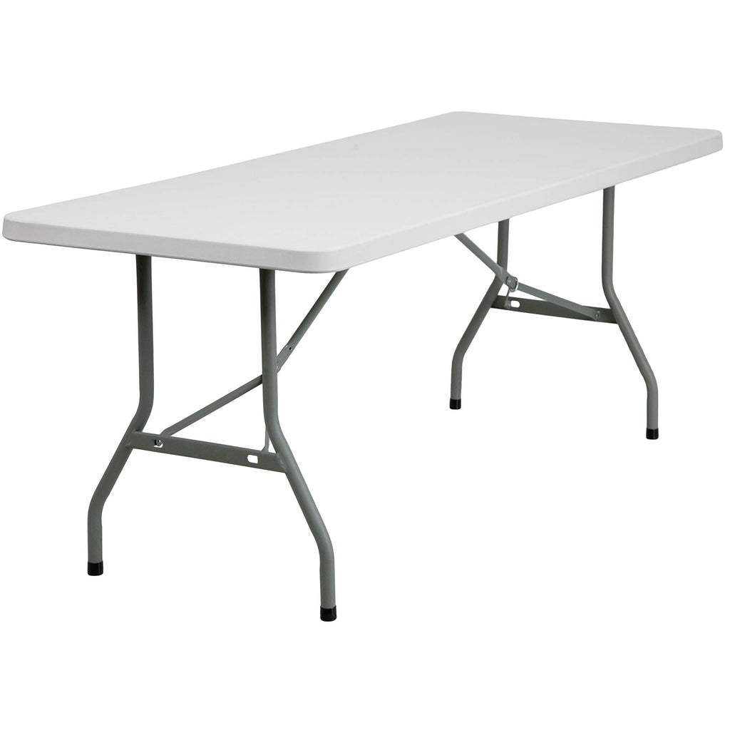 6-Foot White Plastic Folding Table R77644