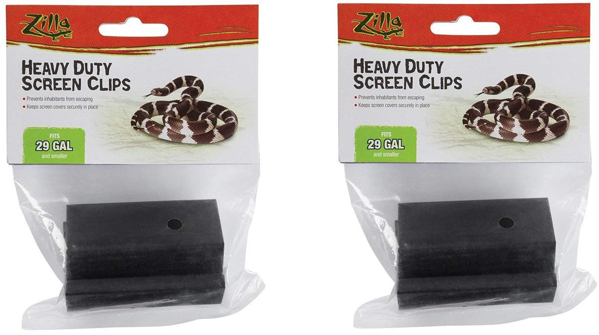 Reptile Terrarium Covers Screen Clips Small 5-29 Gallons 2 Pack J73306