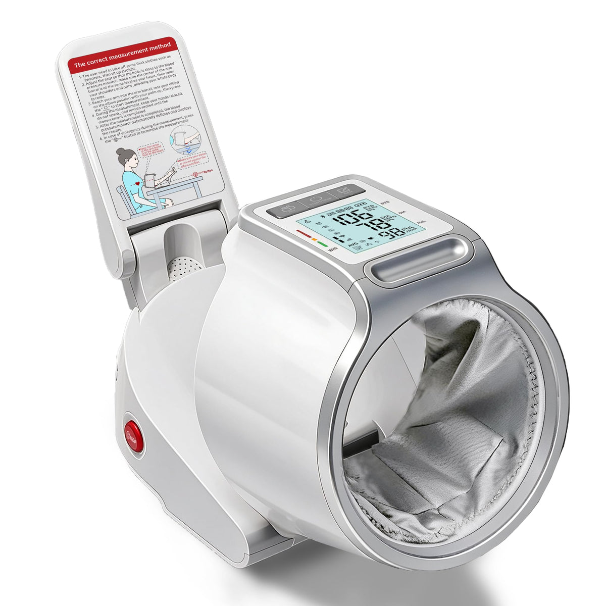 White Upper Arm Blood Pressure Monitor L825