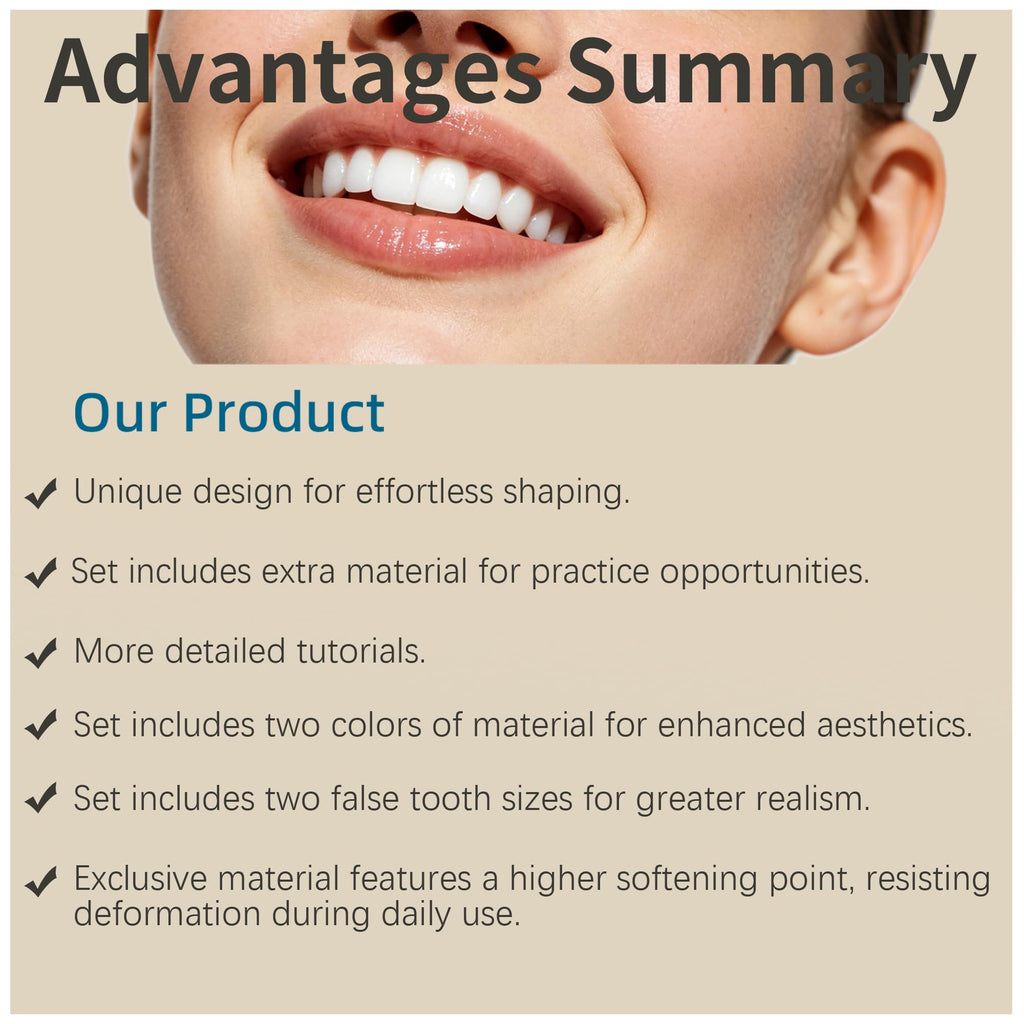 Moldable Temporary False Teeth Kit U4392