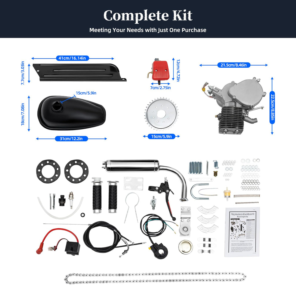 100cc 2 Stroke Bicycle Engine Kit with 36T Sprocket Y18147