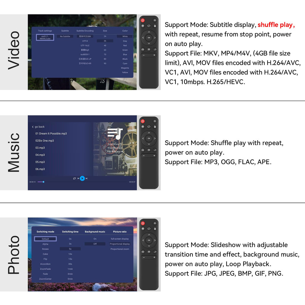 4K HDMI TV Media Player V792