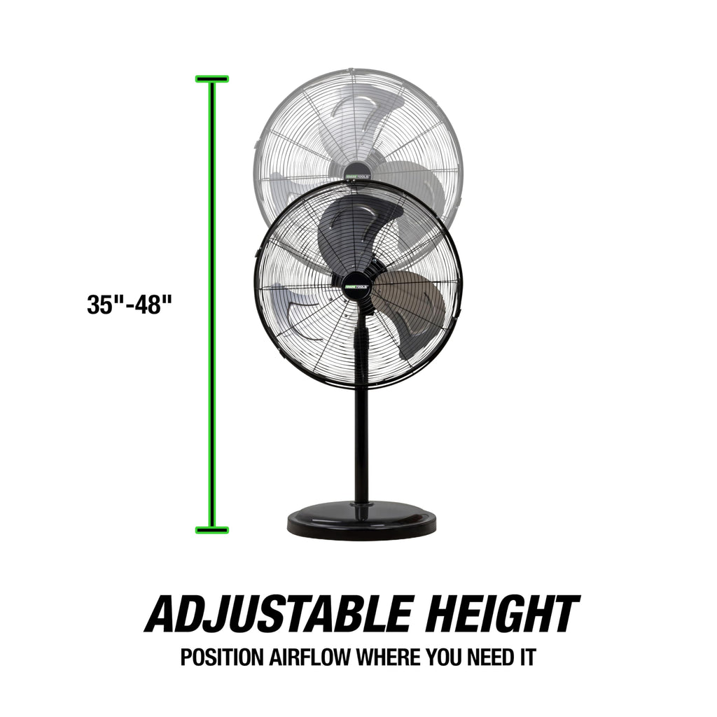 Adjustable 20 Inch Oscillating Pedestal Fan I2172