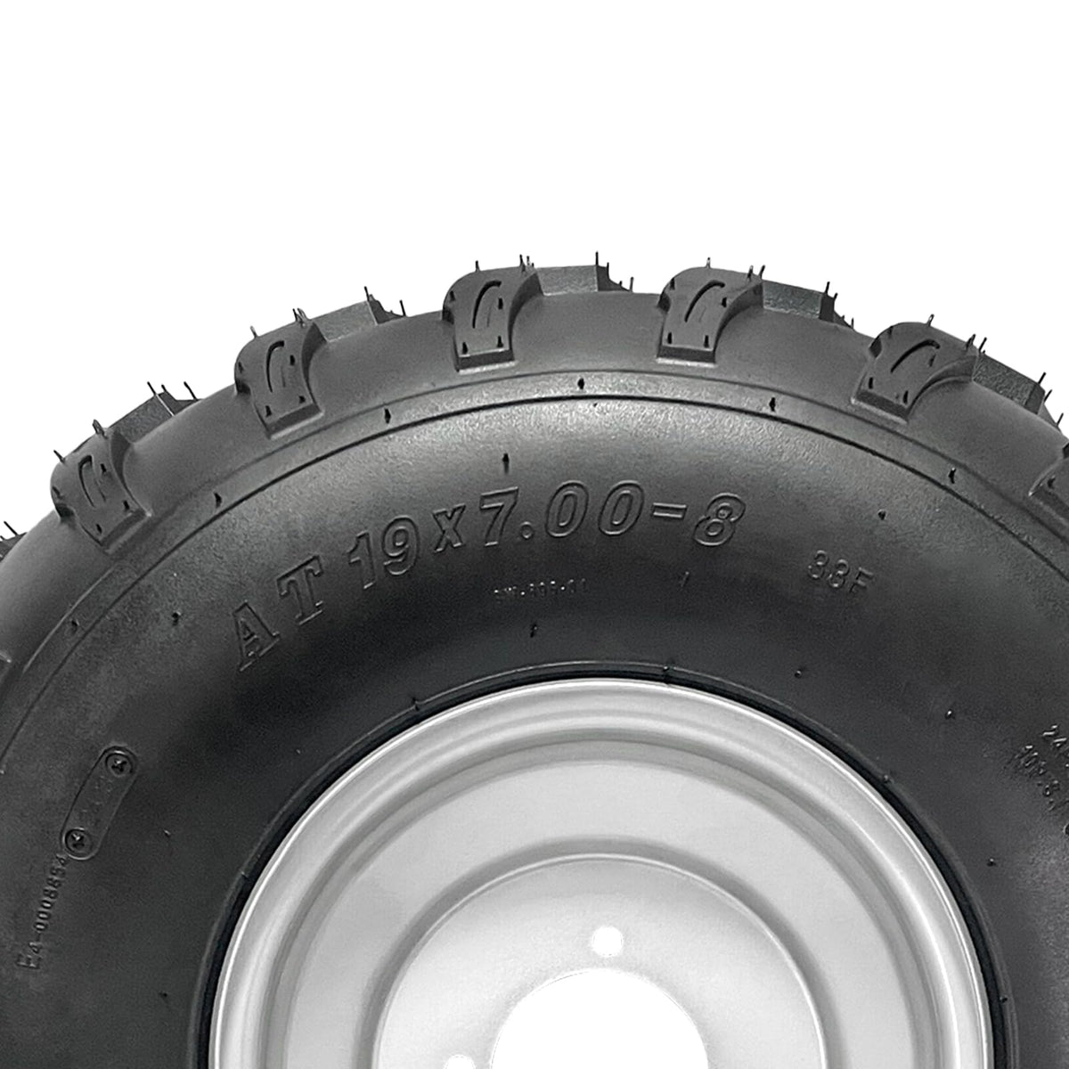 19x7-8 8 Inch All Terrain Tubeless Tire Wheel Assembly 4 Pack V391