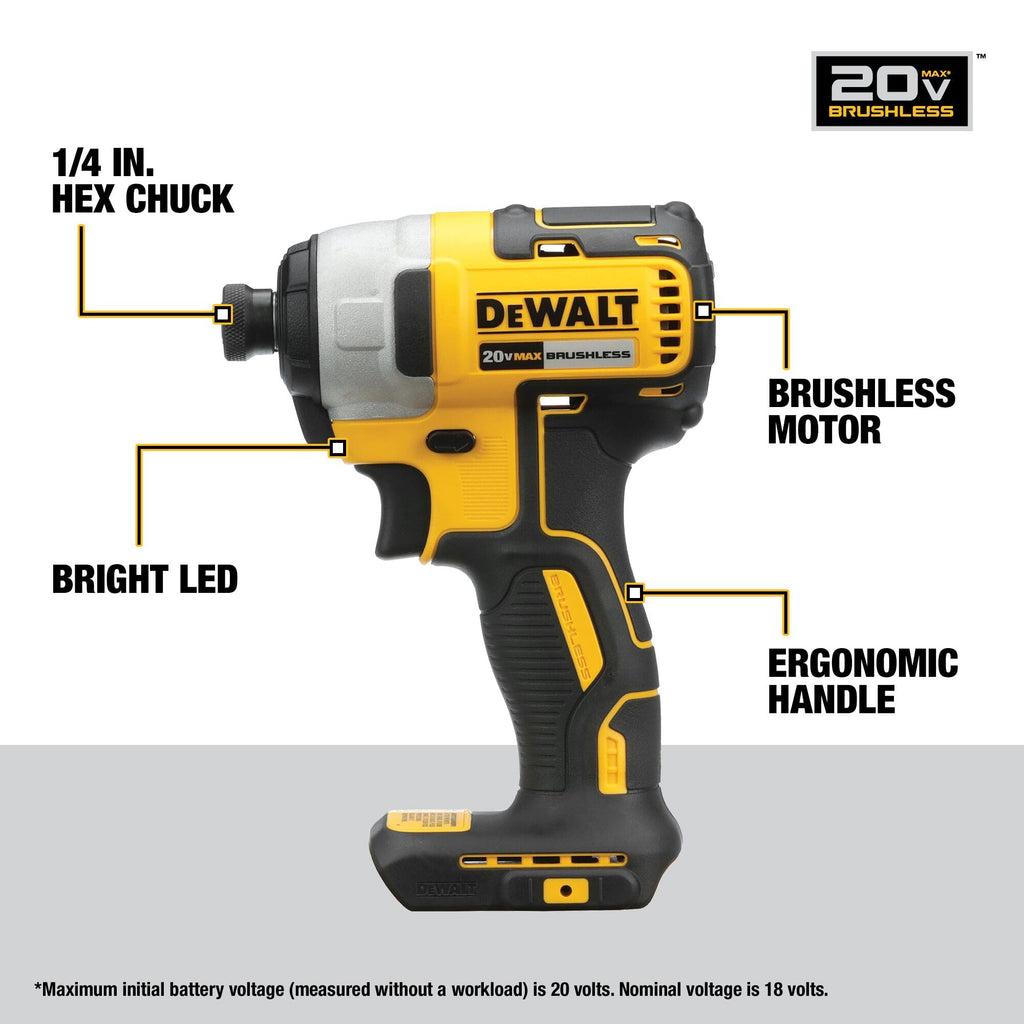 20V MAX 7-Tool Combo Kit with Cordless Drill, Impact Driver, Reciprocating Saw, Circular Saw, Oscillating Tool, Random Orbital Sander, Jigsaw, 5Ah Battery and Charger B1357