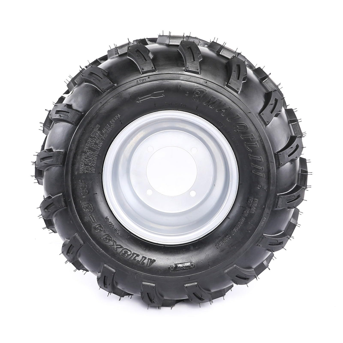 19x7-8 8 Inch All Terrain Tubeless Tire Wheel Assembly 4 Pack V391