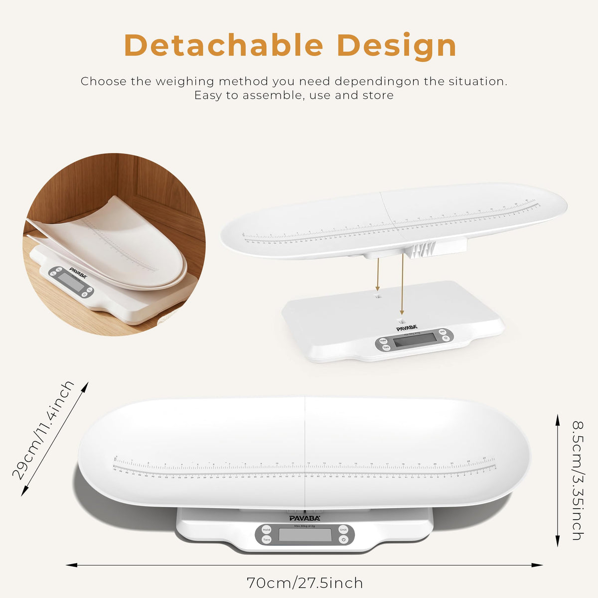 Digital Baby Scale with Removable Tray A50857