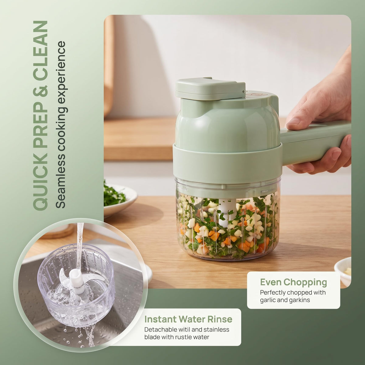 4-In-1 Electric Vegetable Cutter Set H529930