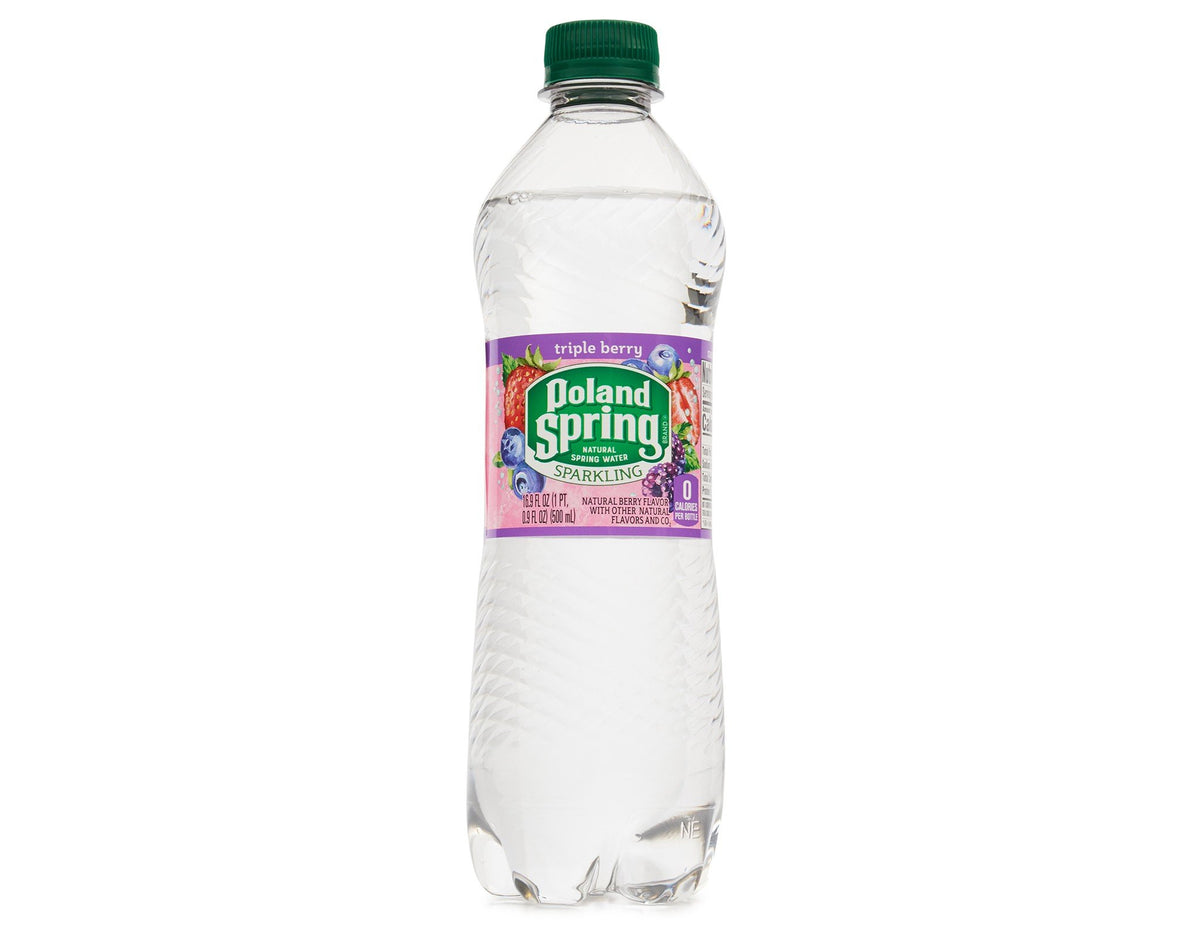 Sparkling Natural Spring Water Variety Pack 24 Half Liter Bottles A12017