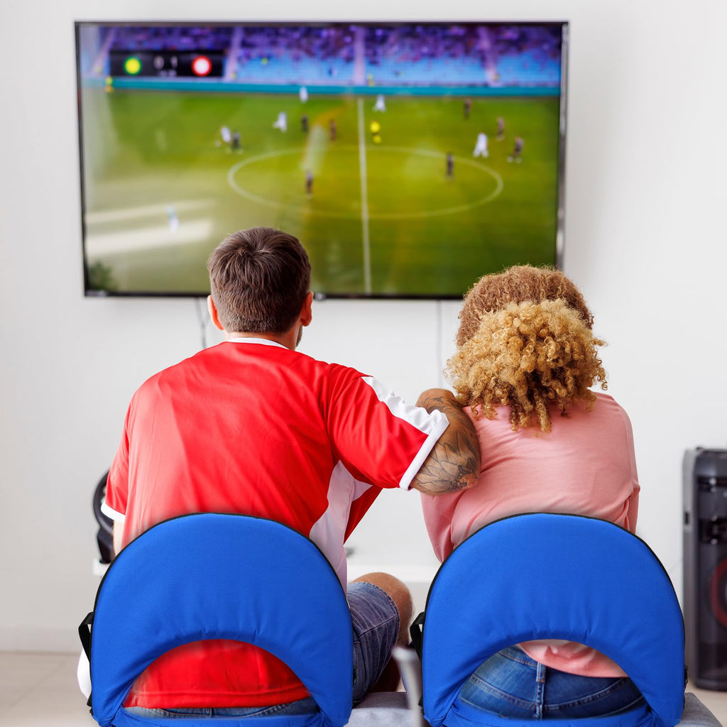 4 Pcs Adjustable Folding Portable Stadium Seats with Back X15101
