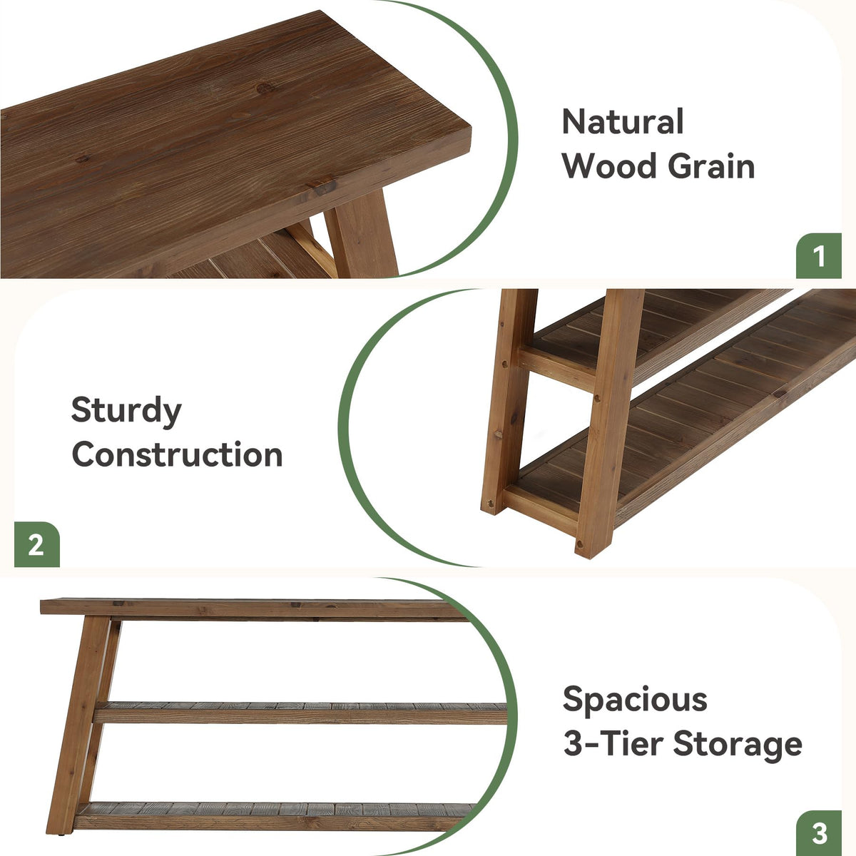 63" Solid Wood TV Stand R87105