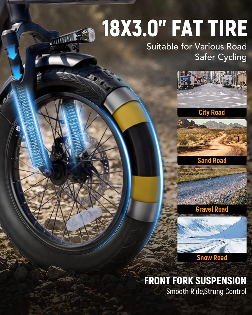 Electric Tricycle for Adults, 18"x3.0" Folding Step-Thru E Trike with 1200W Brushless Motor 48V 499.2Wh Removable Battery L33350