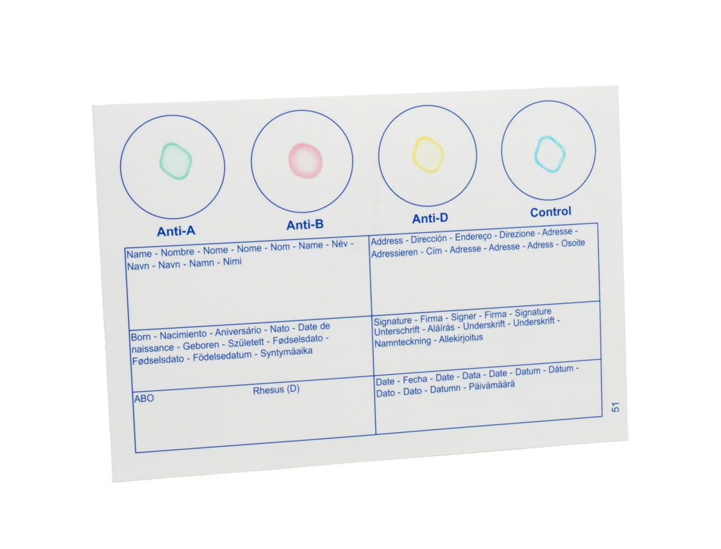 Blood Typing Kit 3 Test Pack Y973
