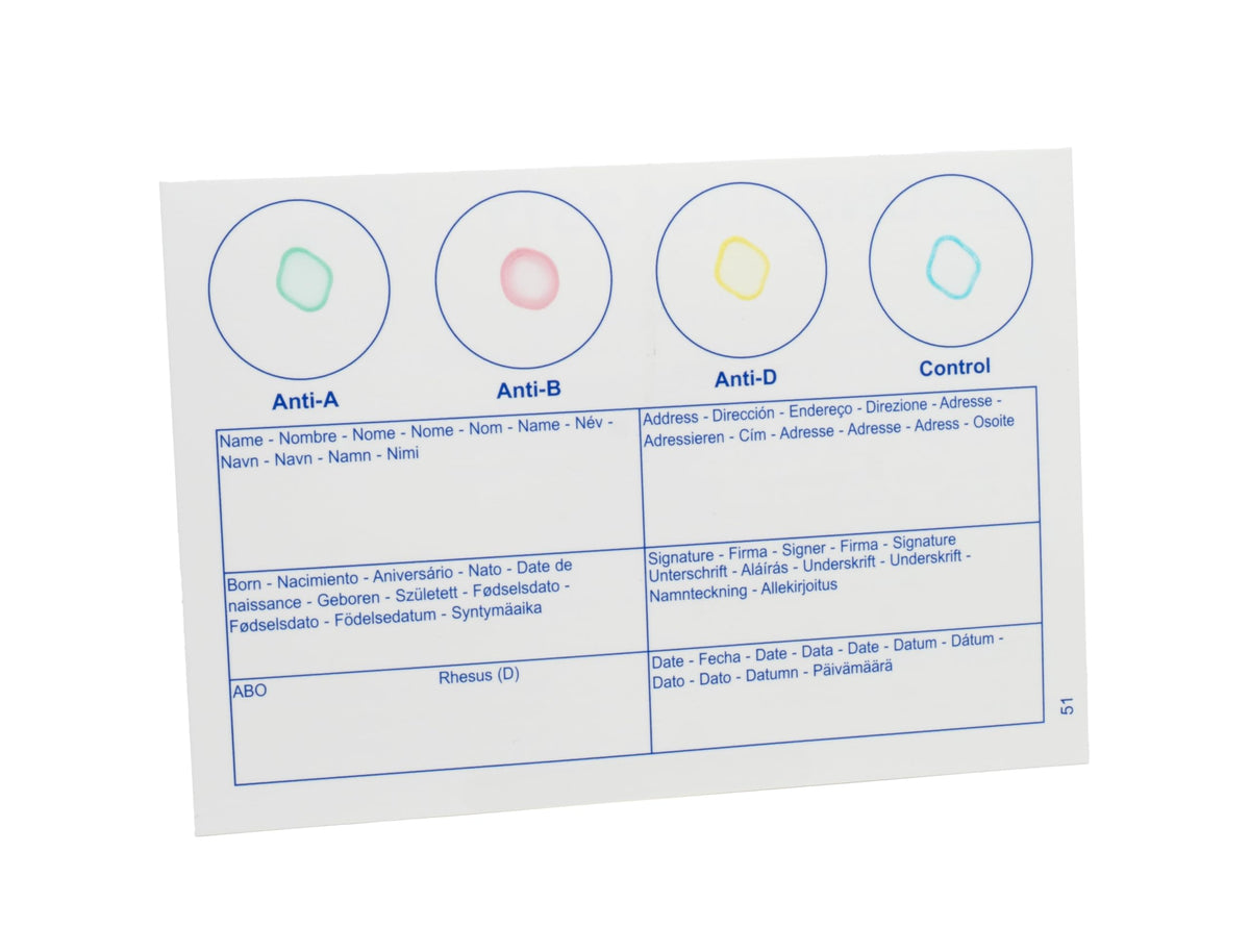 Blood Typing Kit 3 Test Pack Y973