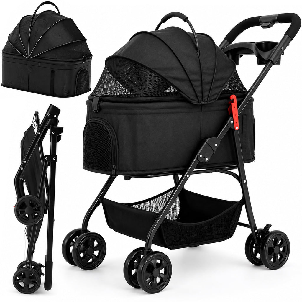 Foldable Pet Stroller with Cup Holder L755193