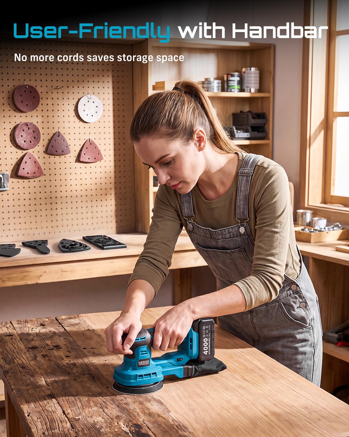 6 Speed Cordless Random Orbit Sander L3086