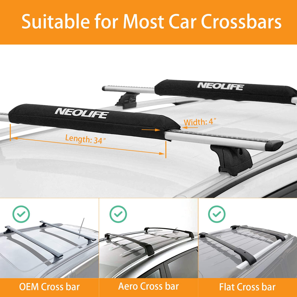 Soft Roof Rack Pads V7883