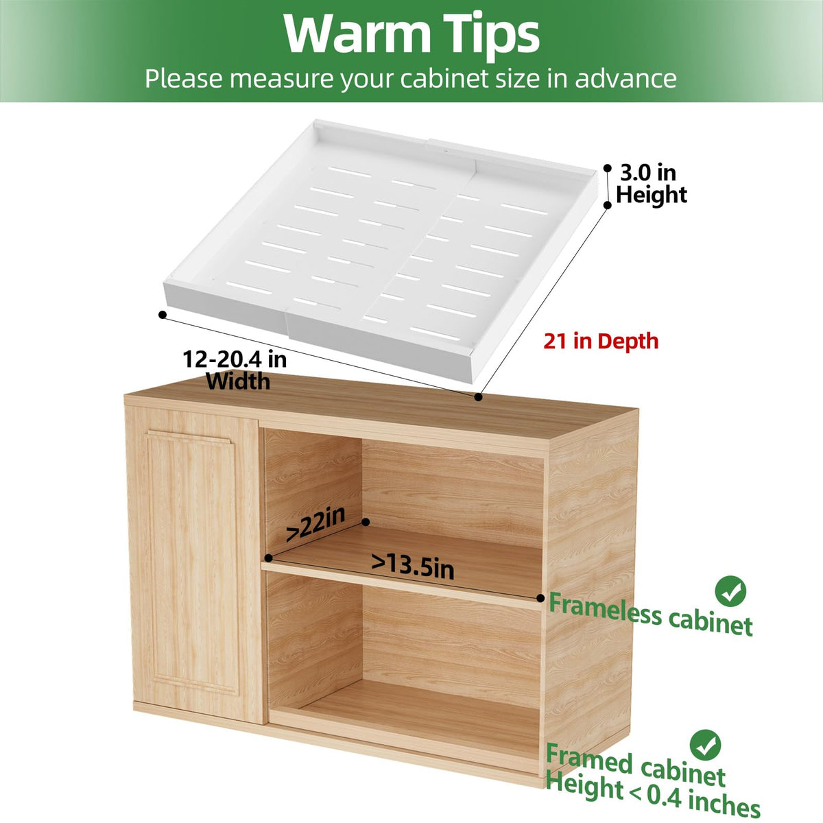 4 Pack Expandable Pull Out Cabinet Organizer I152