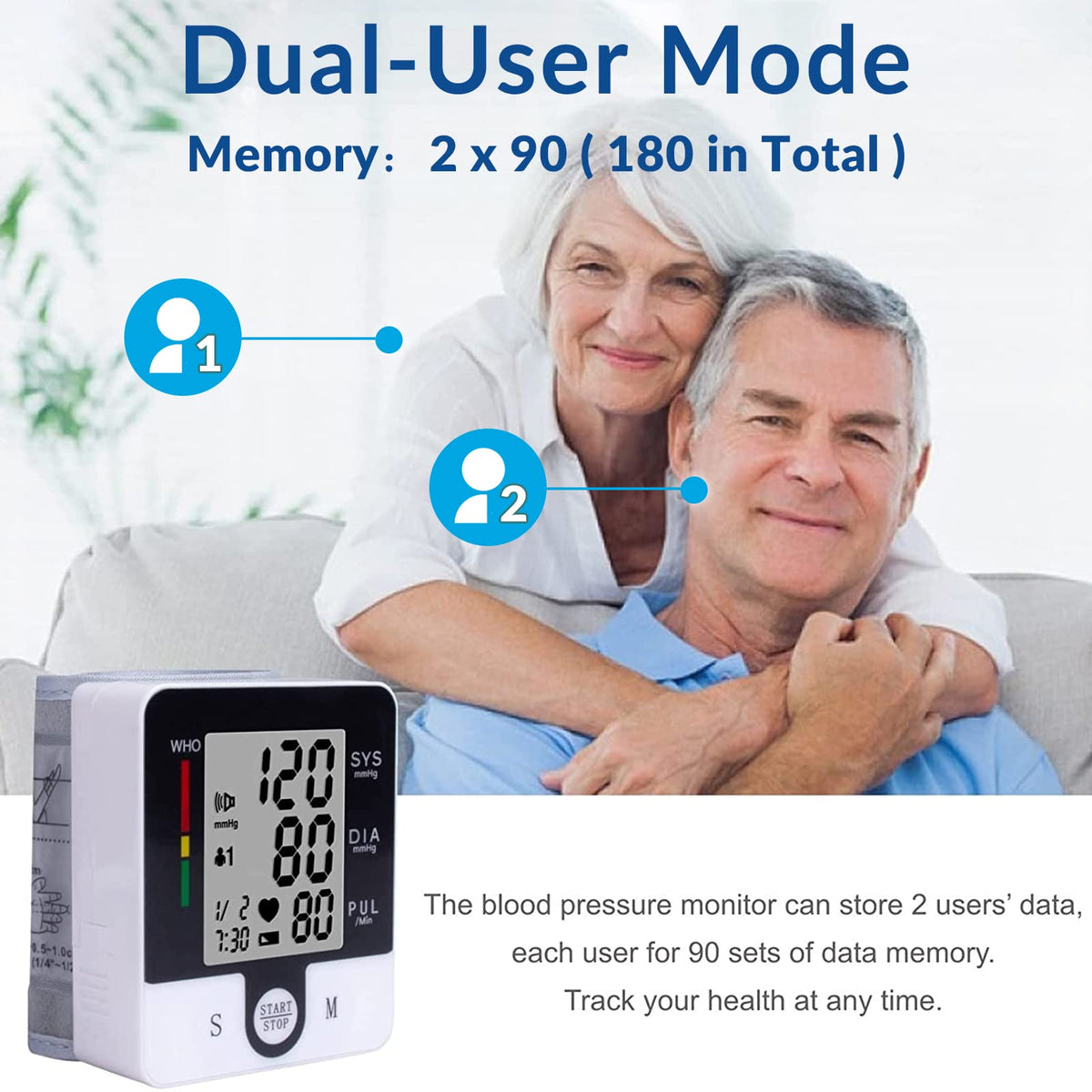 Automatic Talking Wrist Blood Pressure Monitor M4518
