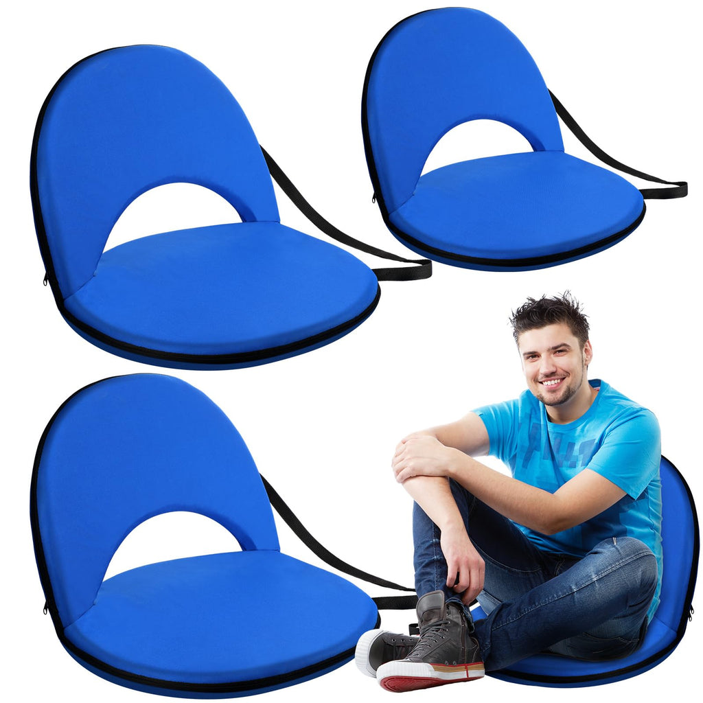4 Pcs Adjustable Folding Portable Stadium Seats with Back X15101