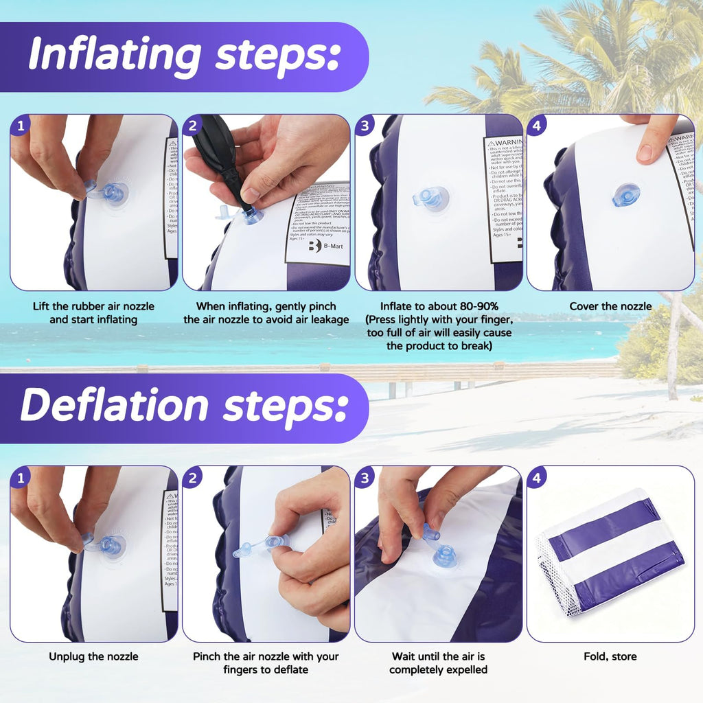 4 Pack Inflatable Pool Floats Y1207