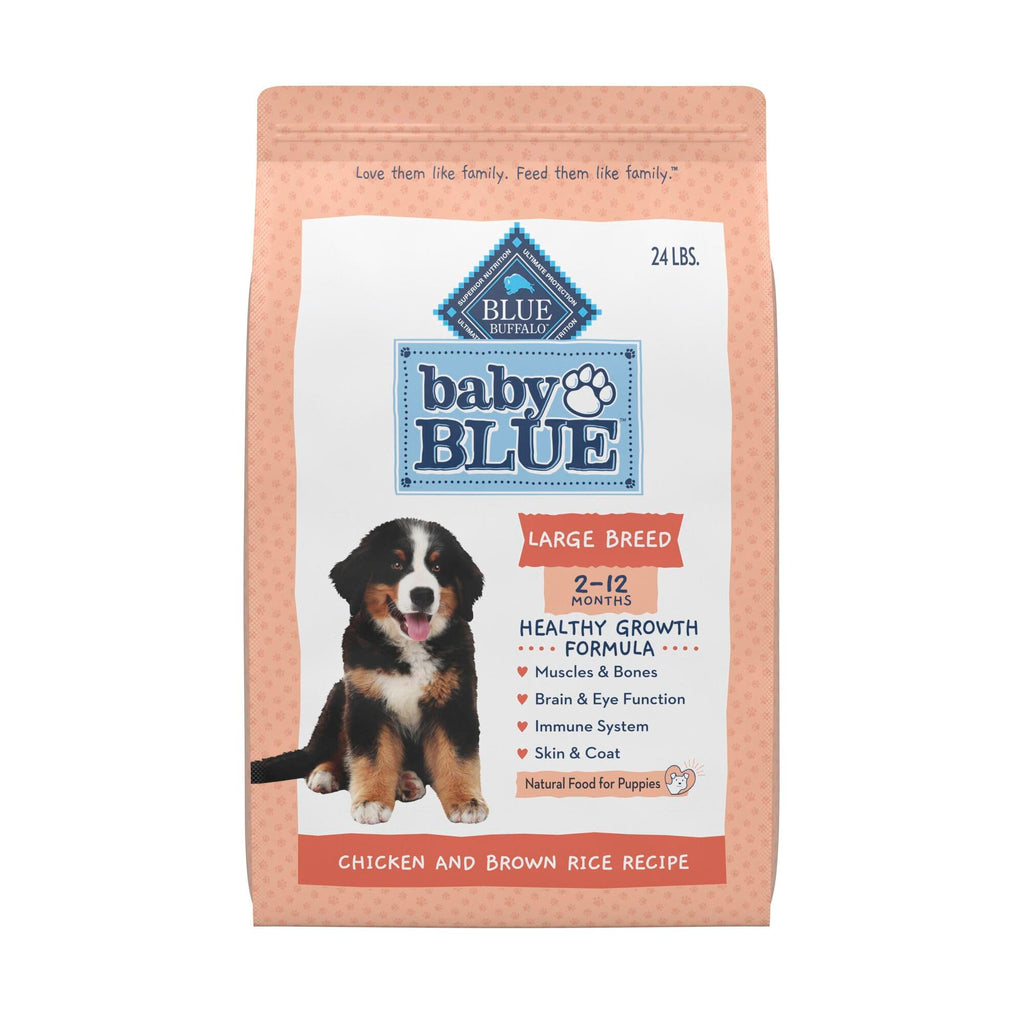 Large Breed Puppy Dry Dog Food Chicken and Brown Rice 24-lb Bag B55236