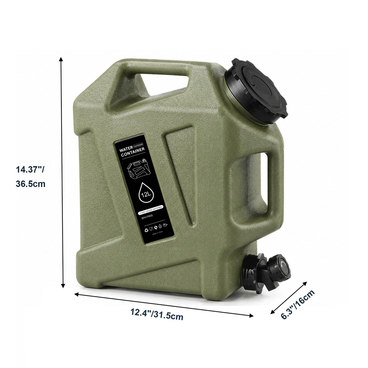 3.2 Gallon BPA Free Water Jug with Spigot K62702
