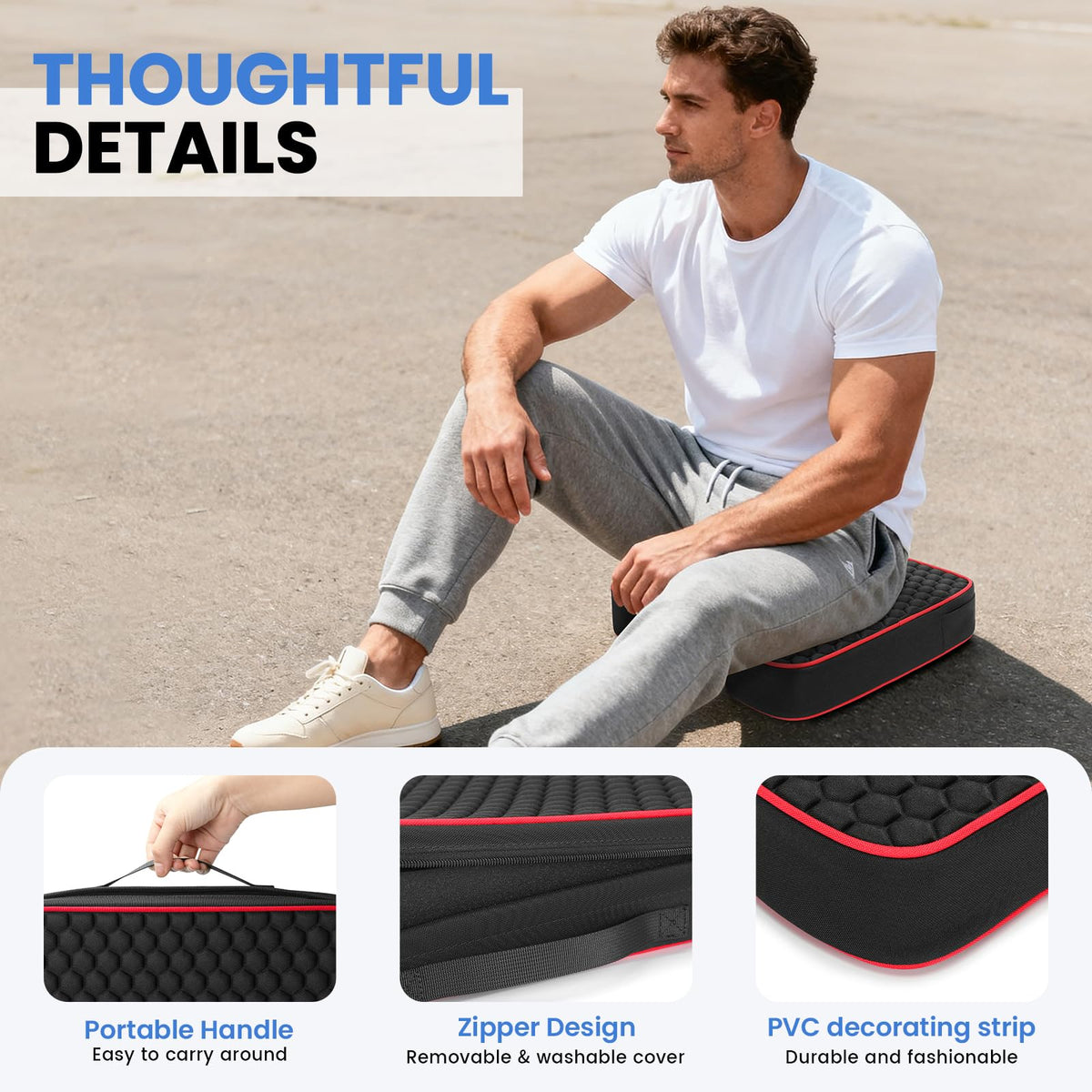 Portable Bleacher Seat Cushions with 2.5" Thick Foam L43602