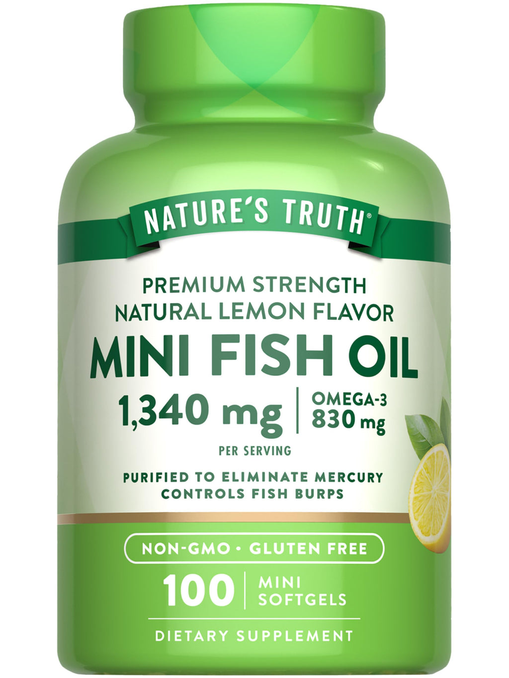 Fish Oil Omega 3 1340 mg 100 Softgels A350890