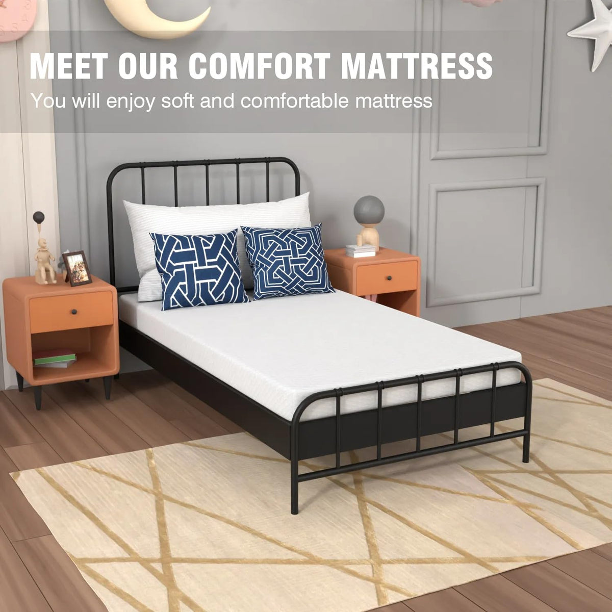 5 inch Memory Foam Twin Mattress with Washable Cover G78502