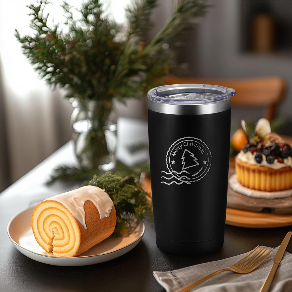 16 Pack Stainless Steel Insulated Tumbler 20oz Black H7371