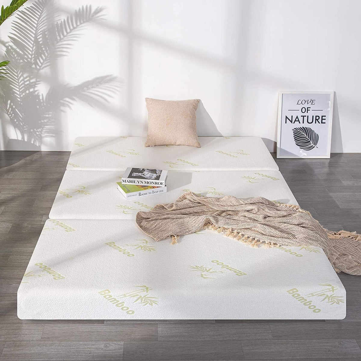 6 Inch Trifold Memory Foam Queen Mattress S66027