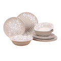 12-Piece Bamboo Melamine Dinnerware Set N972