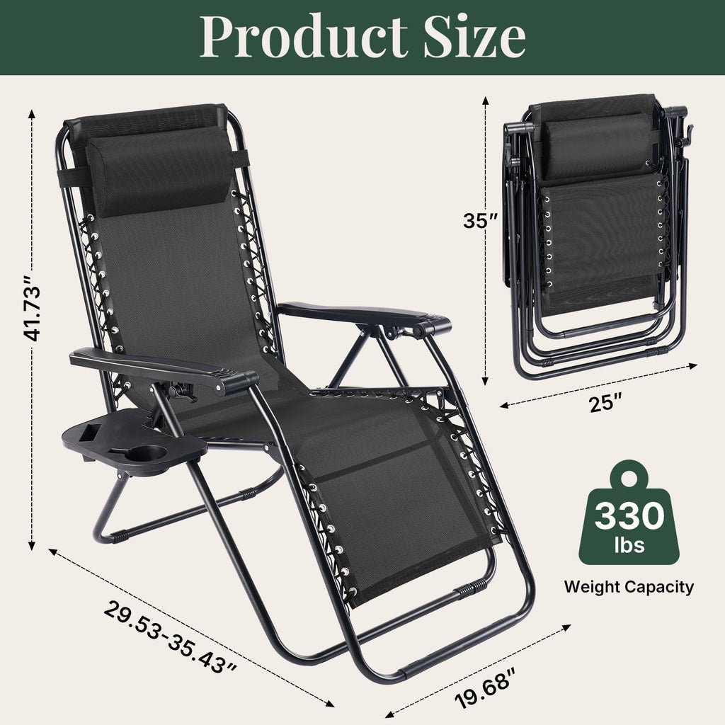 Zero Gravity Chairs Set of 2 U275018